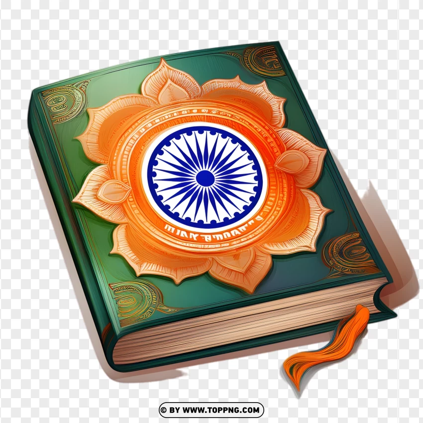 Hindi Diwas Heritage Emblem Book PNG Transparent Background