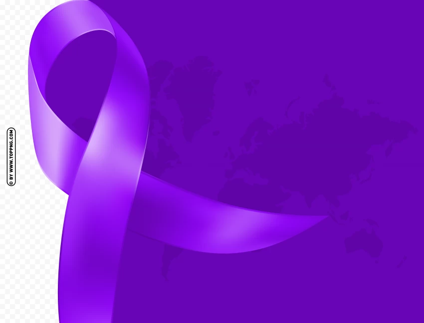 Hodgkins Lymphoma Cancer Template With Purple Ribbon Design PNG Transparent Background