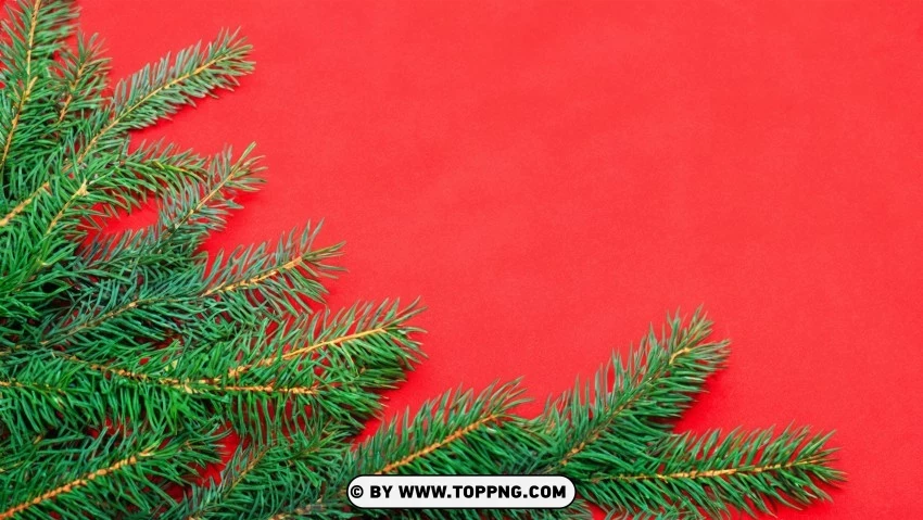 Holiday Spirit In Red Green Christmas Wallpaper PNG Transparent Background