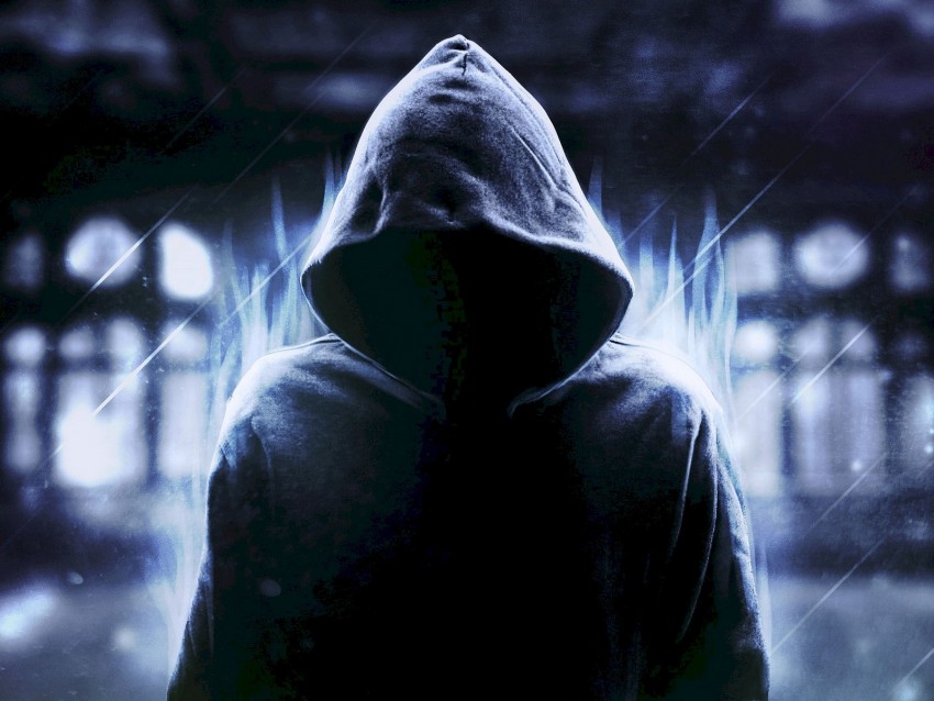 Hood Anonymous Dark Man Background