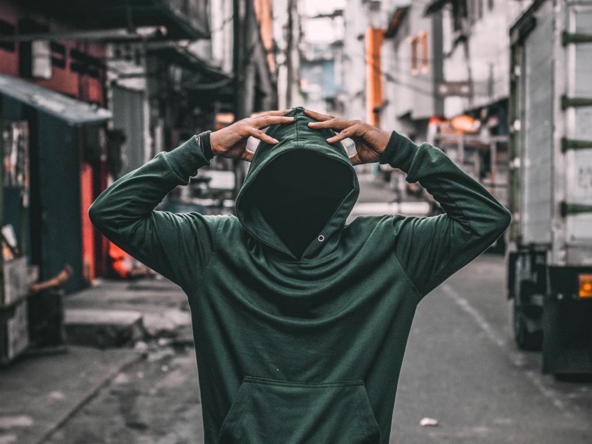 hood, hoodie, man, street