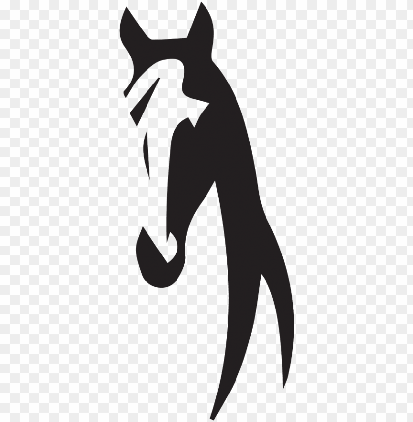 horse head, symbol, animal, banner, unicorn, vintage, pony