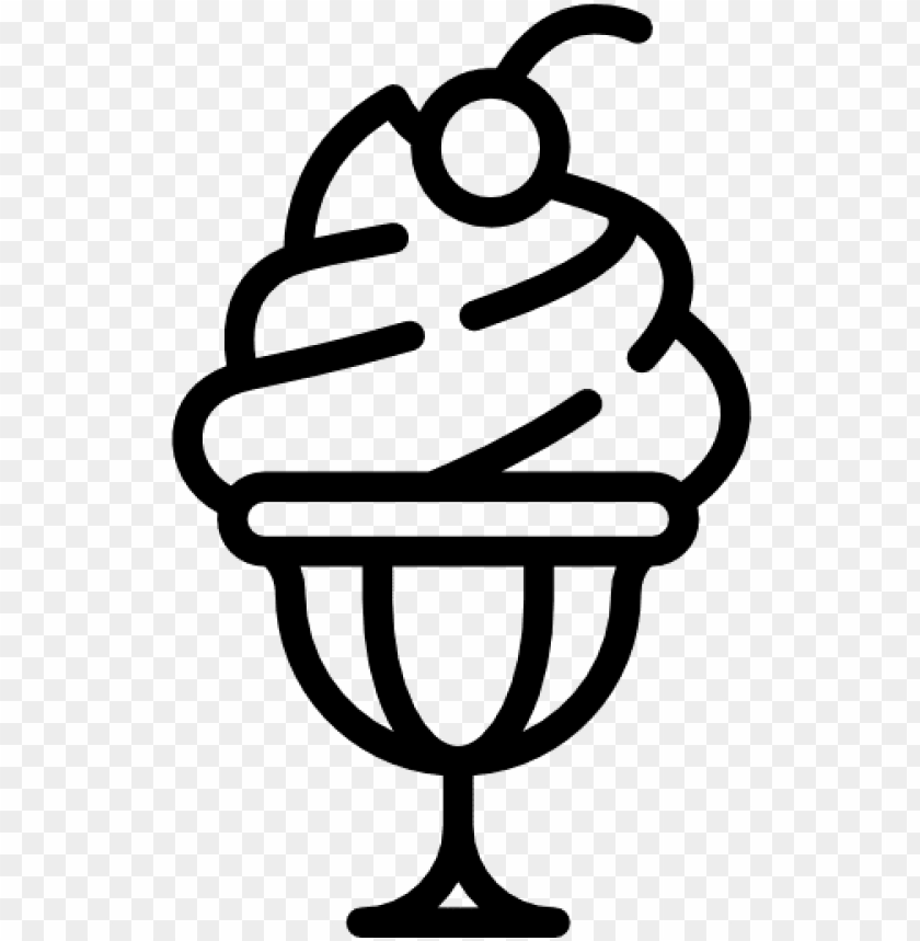 ice cream free icon - dessert, dessert