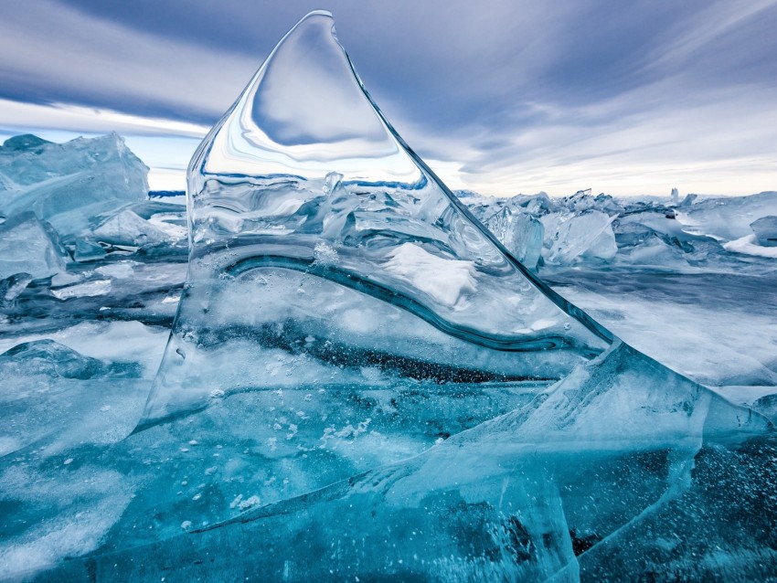 Ice Floe Splinter Texture Bubbles Macro Background