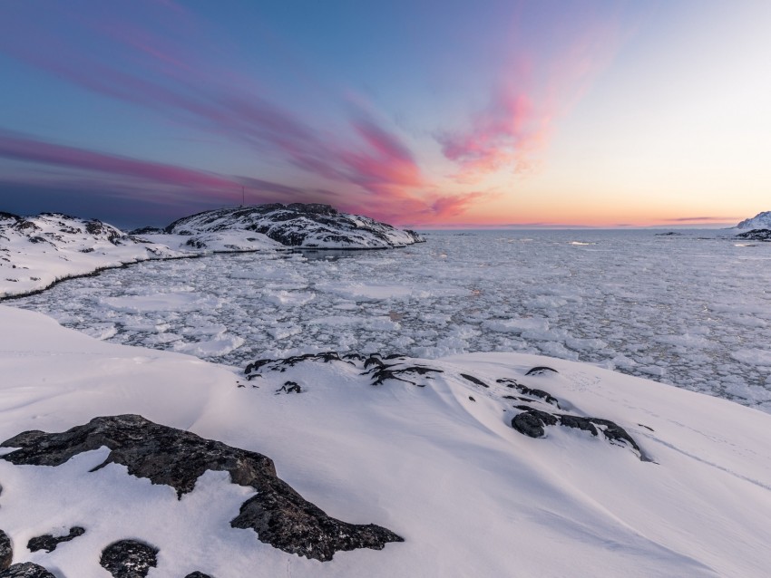 ice, ocean, snow, kulusuk, greenland