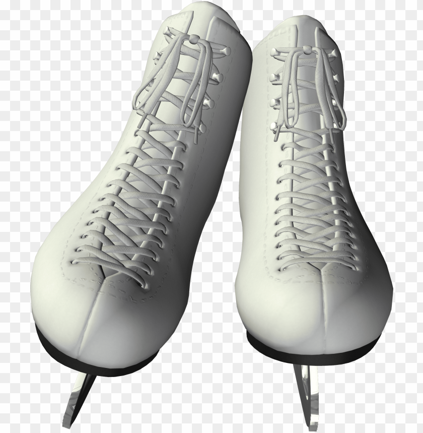 
ice skates
, 
ice
, 
skates
, 
boots with blades
, 
while ice skating
, 
leather straps
