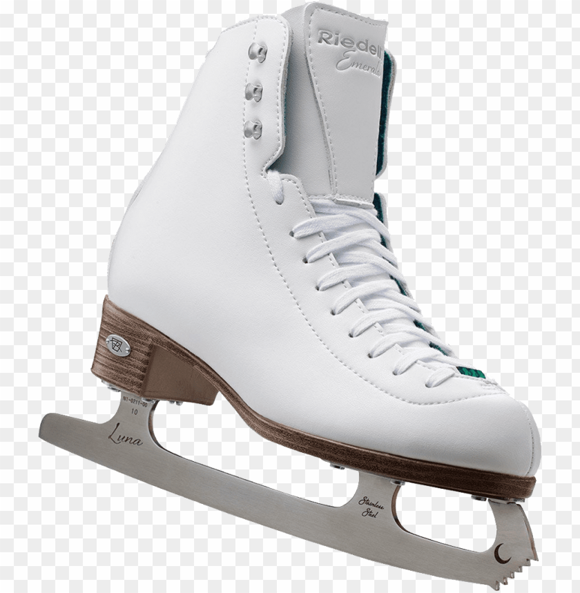 
ice skates
, 
ice
, 
skates
, 
boots with blades
, 
while ice skating
, 
leather straps
