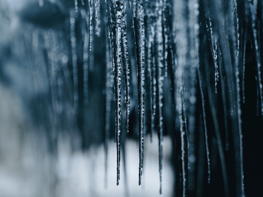 Icicles Ice Blur Macro Background