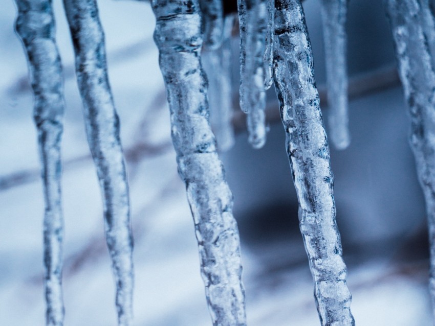 Icicles Ice Winter Frost Frozen Background