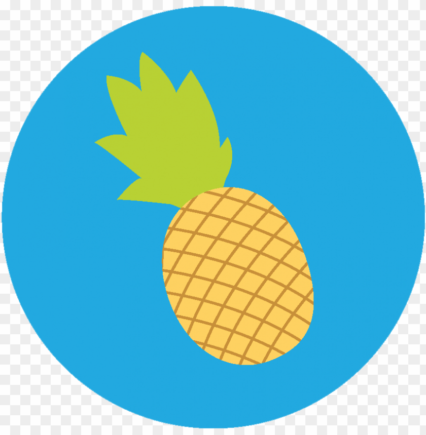 symbol, circle frame, ananas, circles, circle, round, fruit