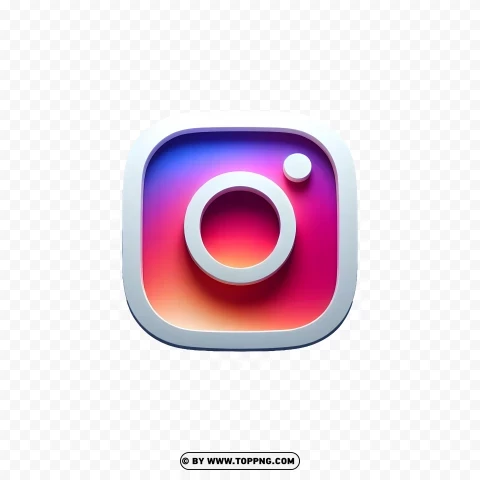 Iconic Instagram Logo Image PNG Transparent Background