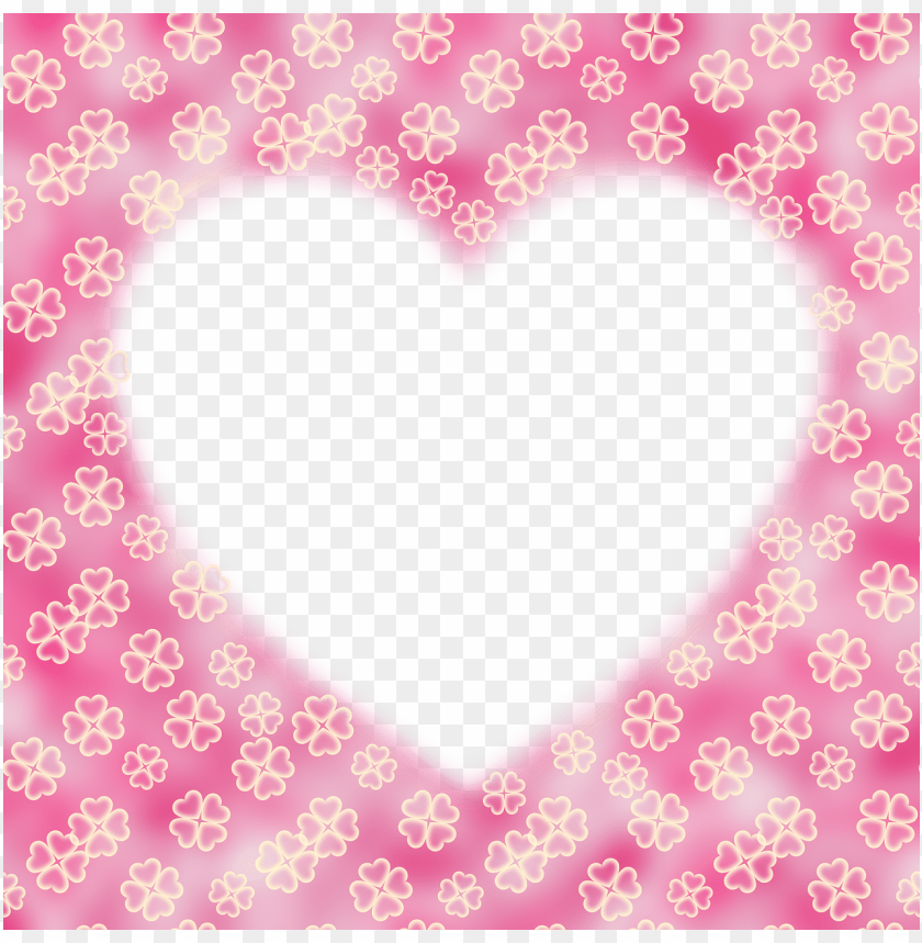 heart shape, pink background, flower pattern, floral design, decorative border, romantic theme, soft colors