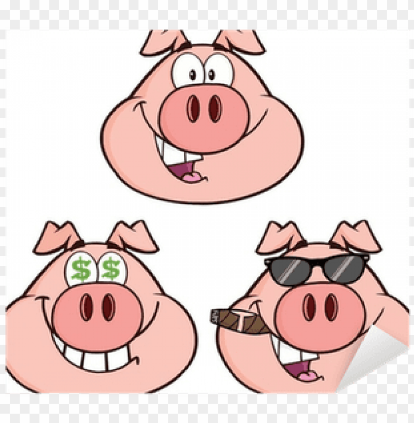 animal, celebration, pig, happy, man, card, food