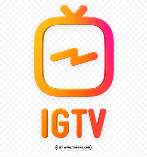 Igtv Instagram Logo Icon 3d - Image ID 488895 | TOPpng