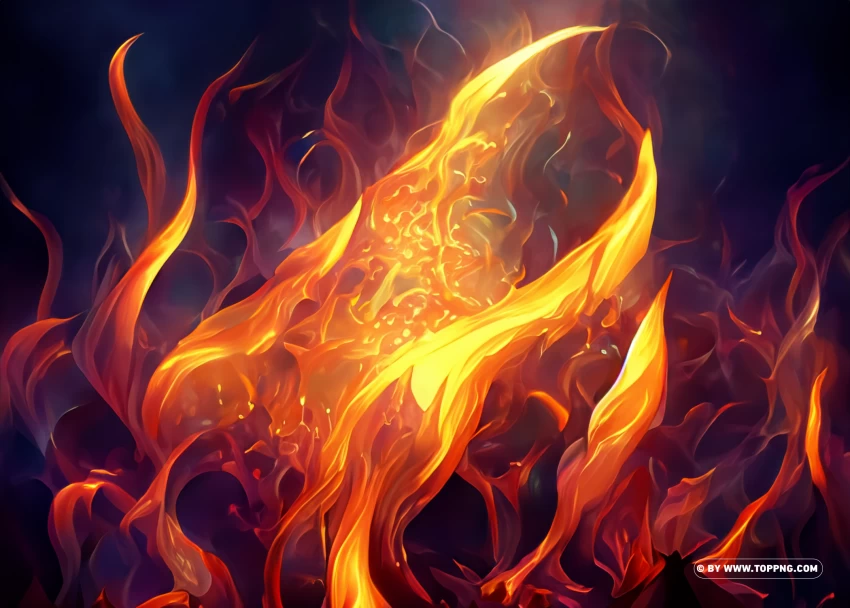 Illuminate Your Designs With Fire Overlay Effects PNG Transparent Background