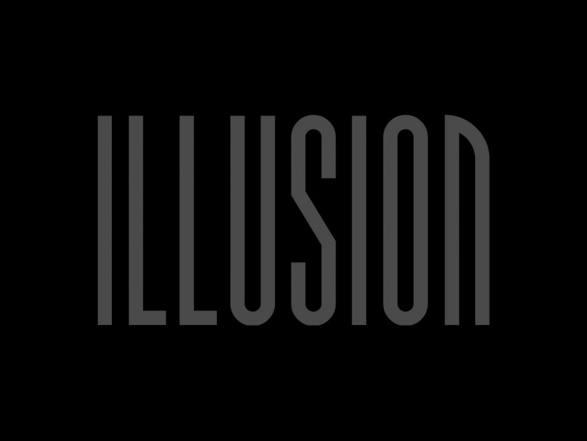 Illusion Inscription Dark Letters Word Background