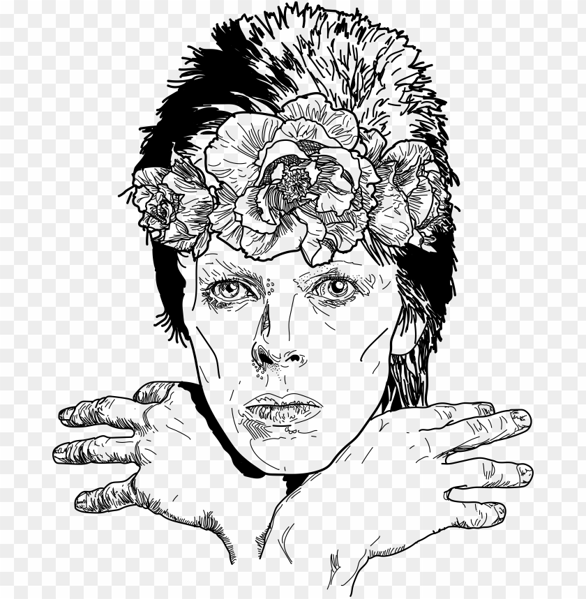 abstract, david bowie, holiday, illustration, david, flowers, jewish