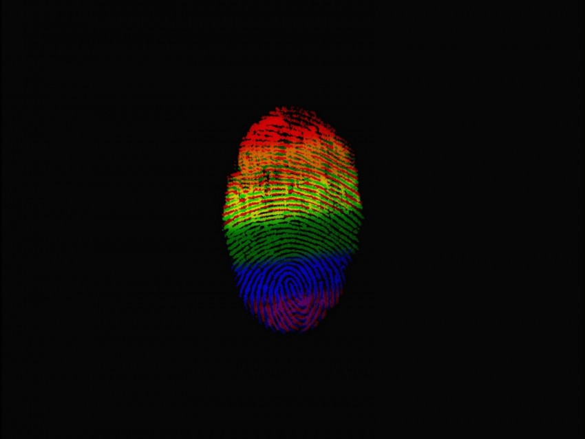 rainbow fingerprint, pride symbol, LGBTQ+ representation, identity, colorful design