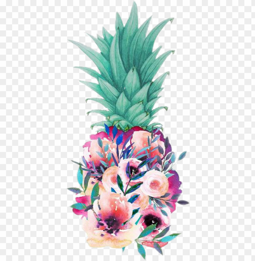 ananas, flowers, flower, floral frame, paint, floral pattern, floral