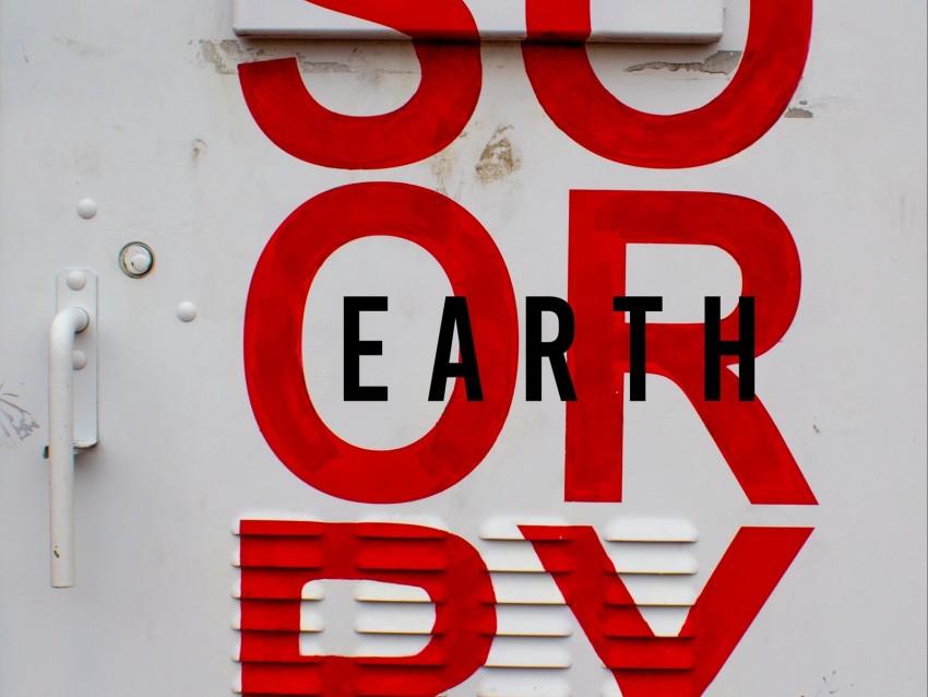 inscription, letters, red, wall, surface