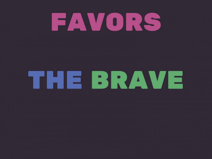 Inscription Motivation Inspiration Brave Self-improvement Background