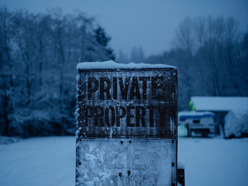 inscription, sign, signboard, snow