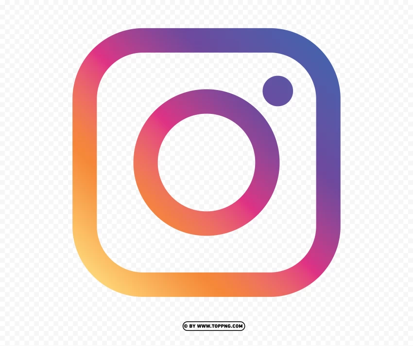 Instagram Business Card Icon Cutout PNG Transparent Background