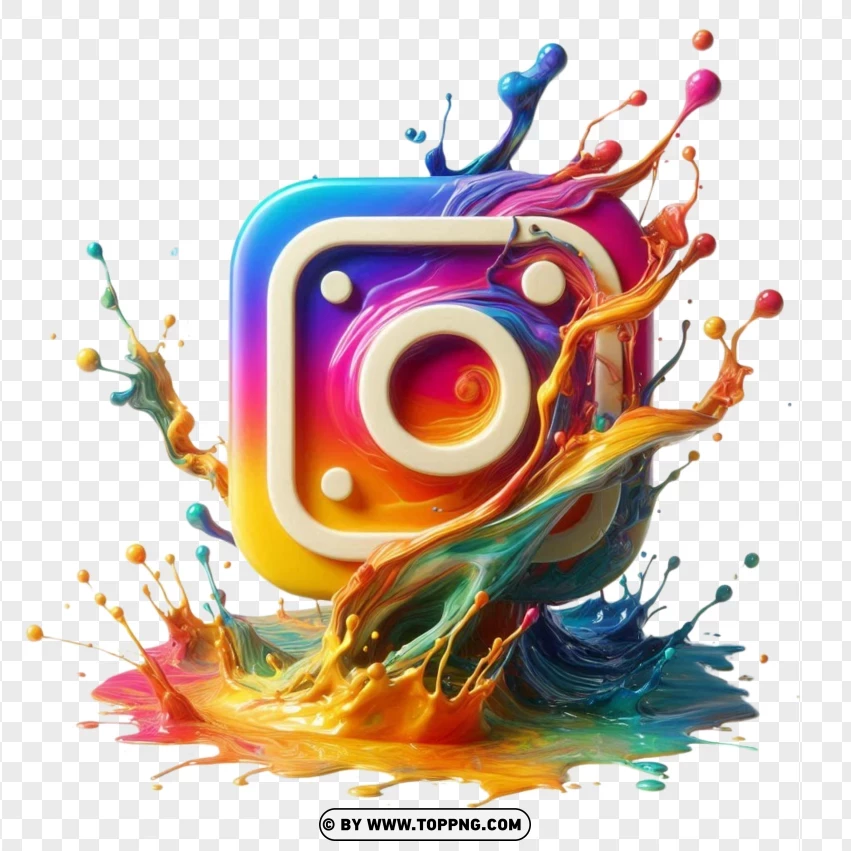 Instagram Logo,  Instagram Symbol,splash,Icon, Vector, Media, Symbol