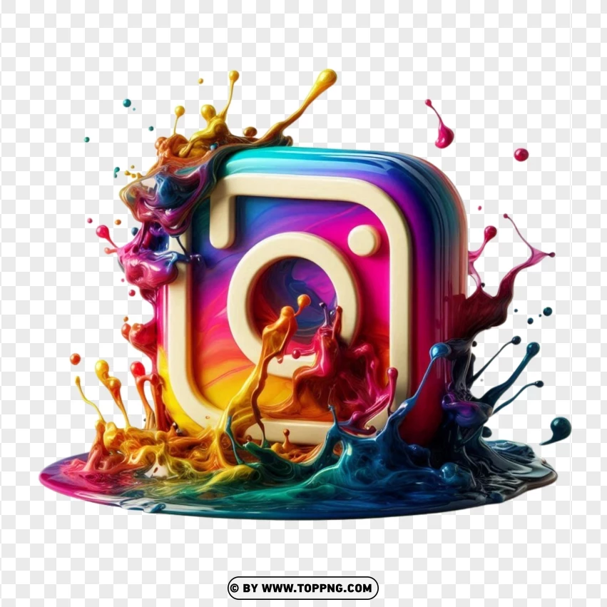 Instagram Logo,  Instagram Symbol,splash,Icon, Vector, Media, Symbol