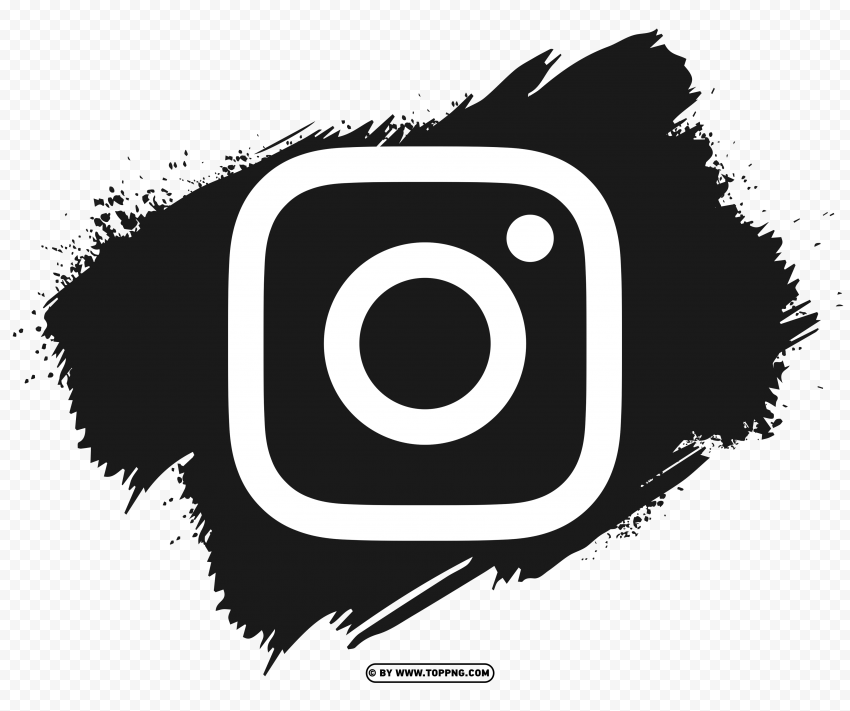 Instagram logo with black brushstroke PNG, Instagram icon,
Social media logo,
Instagram logo transparent,
Social media icon,
Black Instagram logo,
Instagram icon png