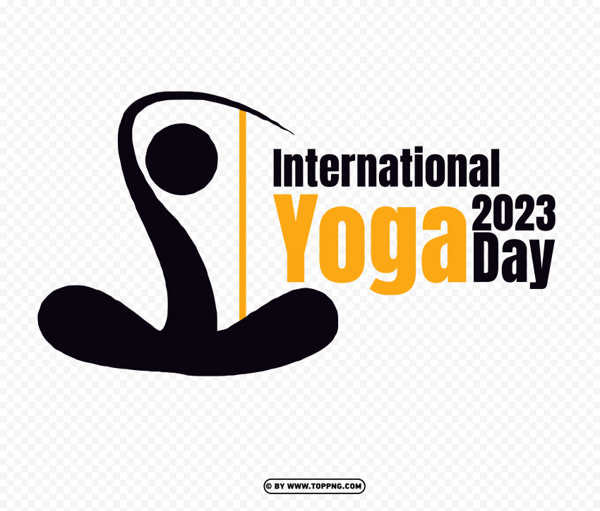 International Yoga Day Logo 2023 Images PNG Transparent Background