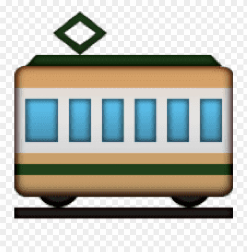 ios, emoji, tram, car