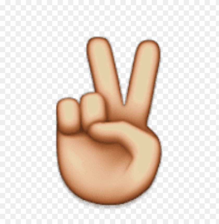 ios, emoji, victory, hand