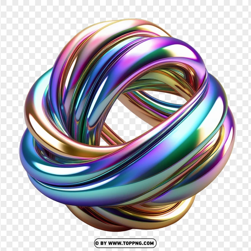 Iridescent,3d shape,colorful,