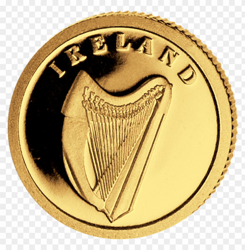 irish gold coin png, png,coin,goldcoin,irish,gold