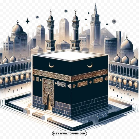 Islamic Holy Kaaba PNG Transparent Background