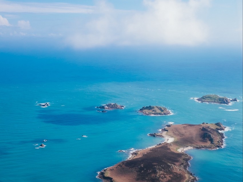 islands, ocean, aerial view