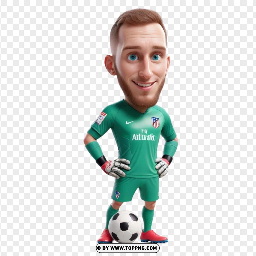 3D Character, Football Player, Pixar Character,football, cartoon, 3D, isolated