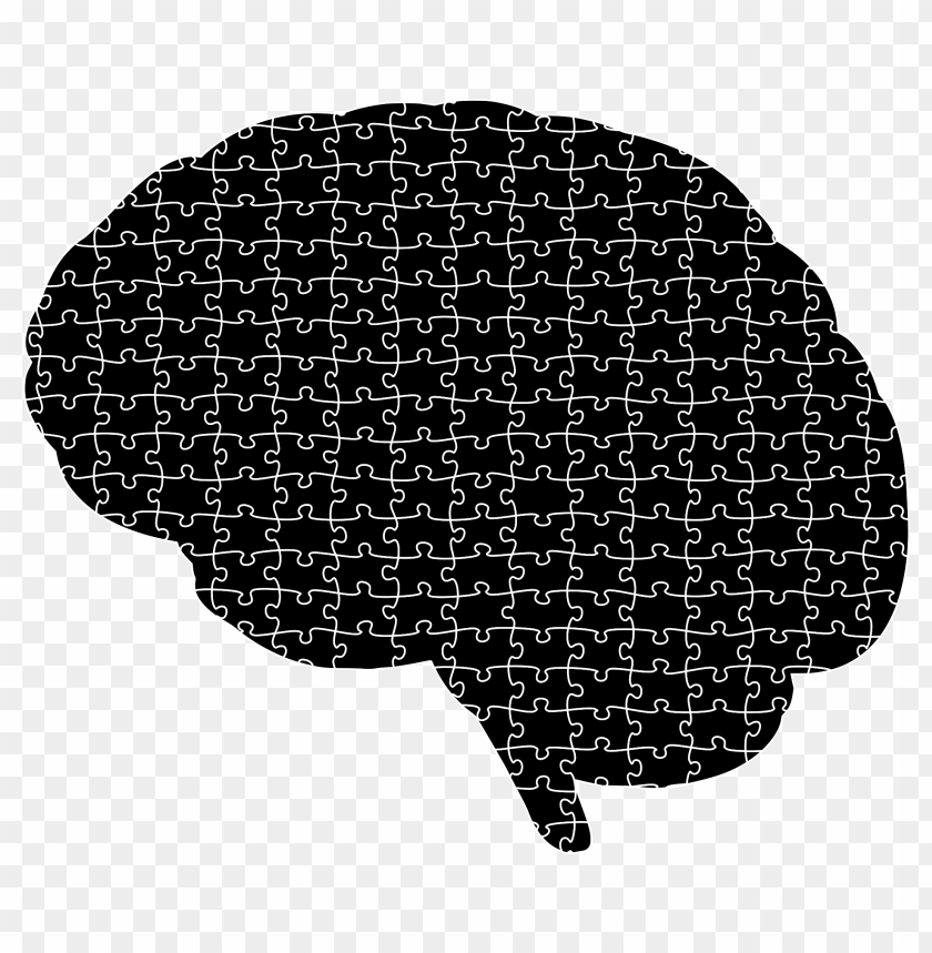 Jigsaw Puzzle Brain PNG Transparent Background