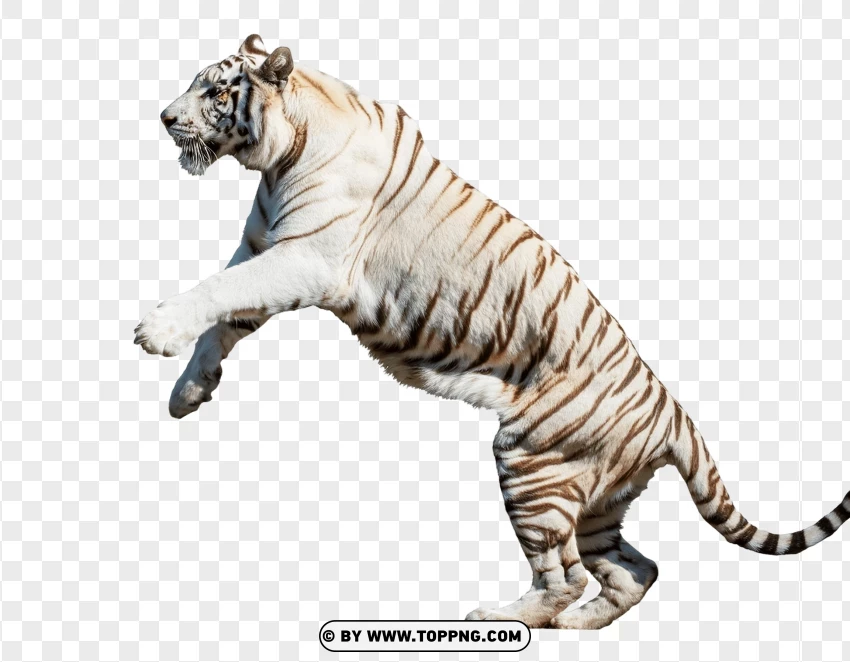 Bengal Tiger In Action PNG Transparent Background