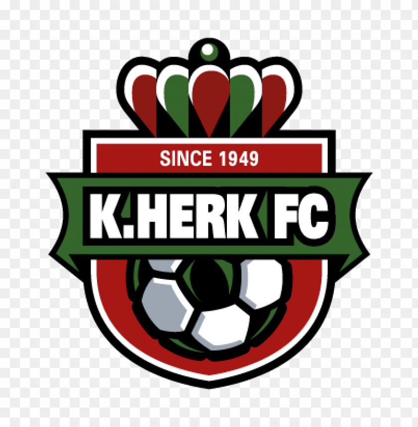 K. Herk FC, soccer club logo, sports emblem, football team, established 1949