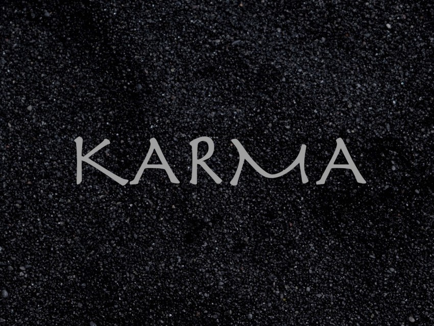 karma, inscription, sand, boomerang, cause, effect