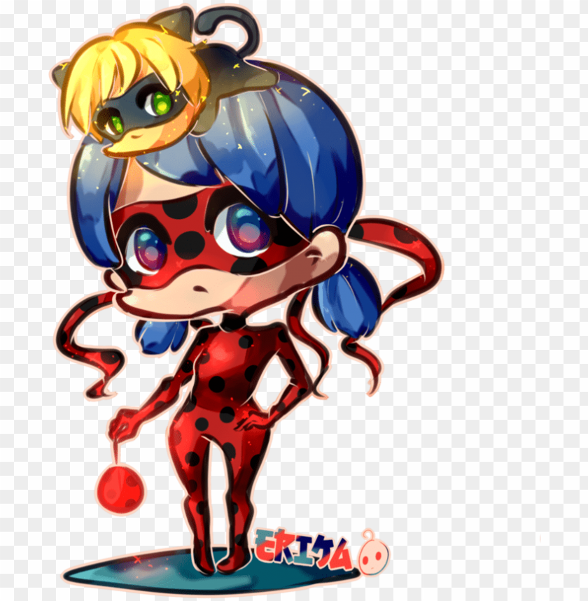 kawaii miraculous ladybug by dessineka - kawai miraculous, miraculous ,ميراكولوس , الدعسوقة , القط الاسود