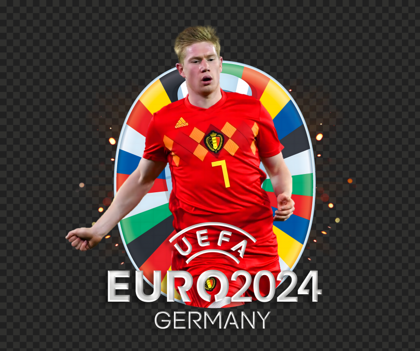 Kevin De Bruyne Belgian Footballer In Euro Cup 2024 PNG Transparent Background