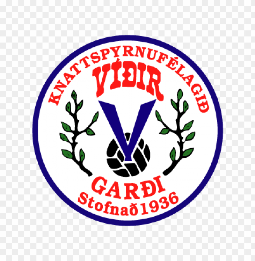 Víðir Gardi, Knattspyrnufélagið, football club logo, sports emblem, Icelandic sports