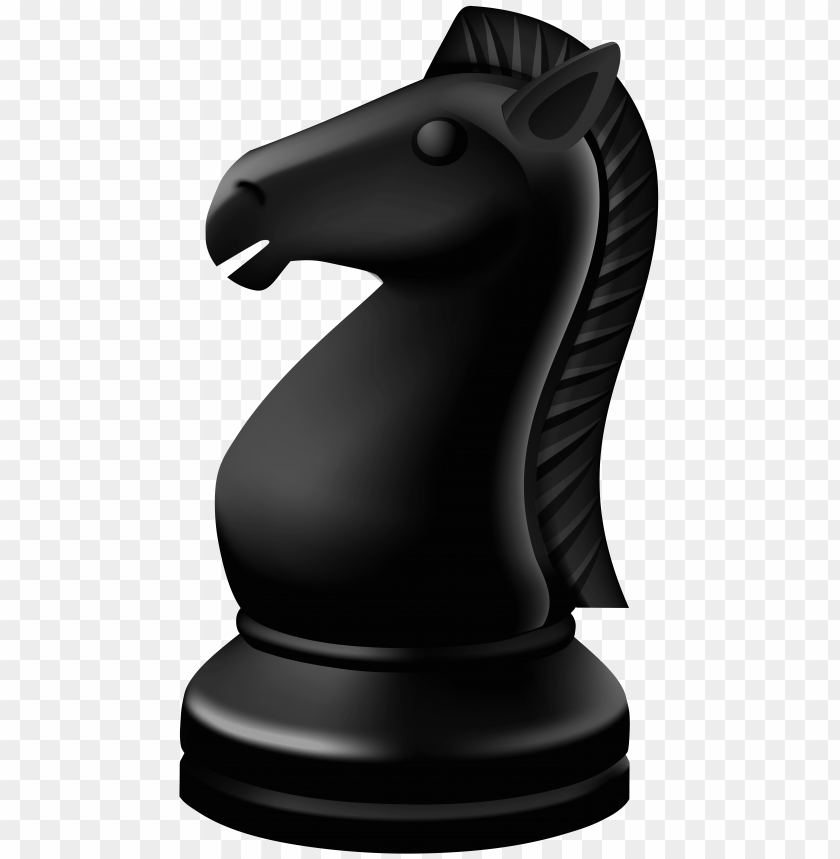 black, chess, knight, piece