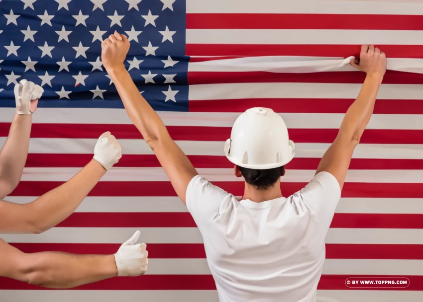 Labor Day Celebrations Honoring Workers In The United States With A Patriotic PNG Transparent Background