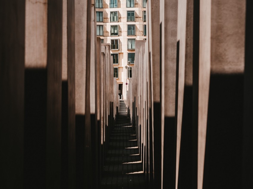 labyrinth, passage, architecture, building, concrete