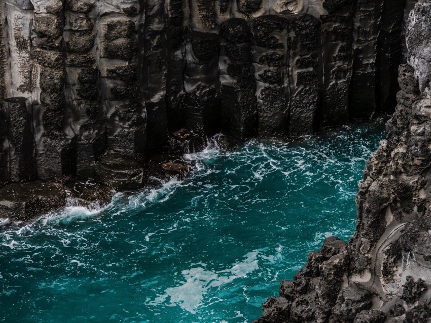 lake, river, water, current, waves, rocks, stones