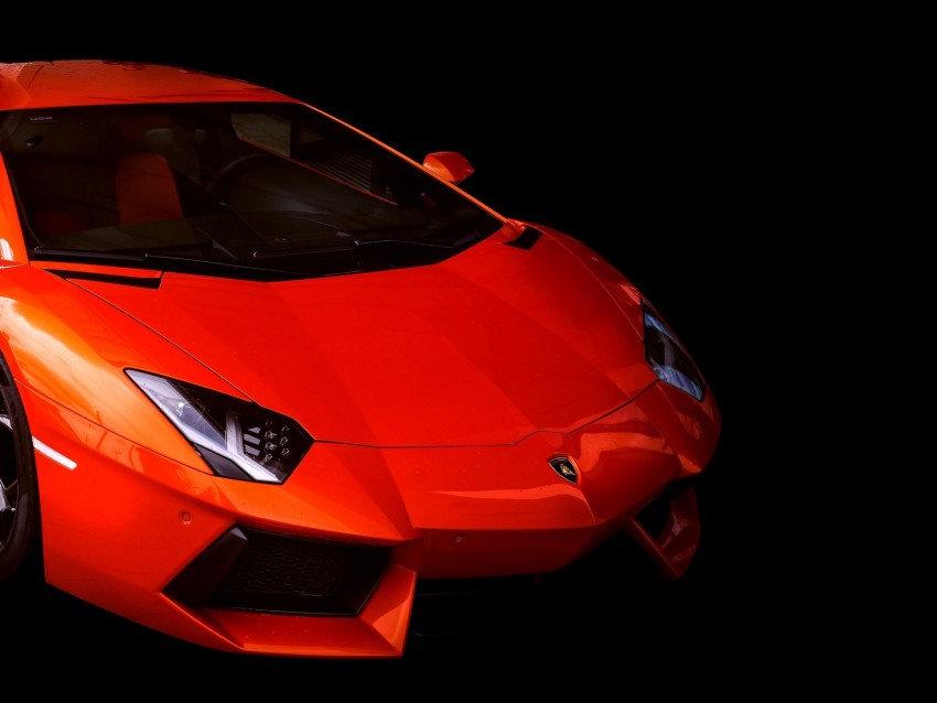 lamborghini aventador, lamborghini, red, sports car, car